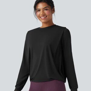 NWT Halara White Long Sleeve Athletic Top Size Small Lightweight